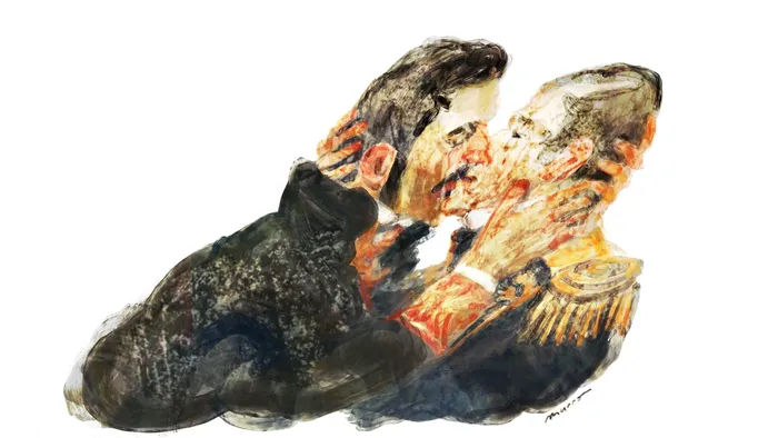 Foto principal del artículo 'Del degüello al coalicionismo' · Ilustración: Ramiro Alonso
