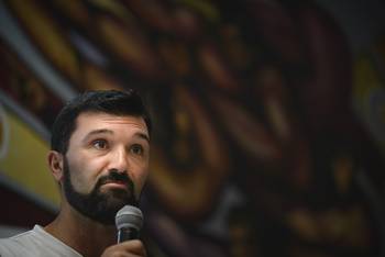 Enrique Méndez, de la Federación de Trabajadores de la Industria Láctea (archivo, diciembre de 2022). · Foto: Mara Quintero