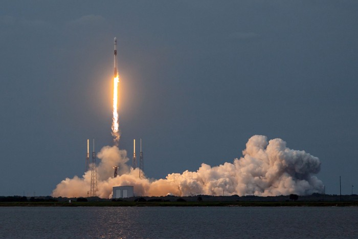 Lanzamiento del satélite argentino Saocom 1B a bordo del cohete Falcon 9 desde Cabo Cañaveral, EEUU. · Foto: Manuel Mazzanti