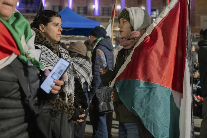 Marcha en solidaridad con Palestina. · Foto: Laura Sosa