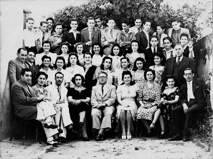 Liceo de Nueva Palmira,  profesores y alumnos 1945. · Foto: s/d de autor