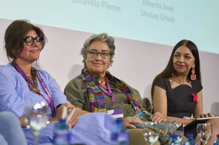V Conferencia Ministerial de Política Exterior Feminista, el 3 de junio, en la sede del Ministerio de Marqués de Salamanca, en Madrid. · Foto: Guillermo Navarro, MAEC