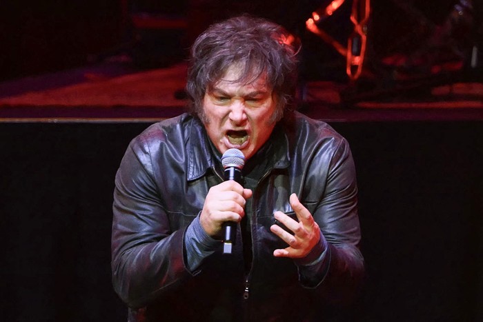 Javier Milei, durante un acto en el Movistar Arena de Buenos Aires (archivo, octubre de 2025). · Foto: Luis Robayo, AFP