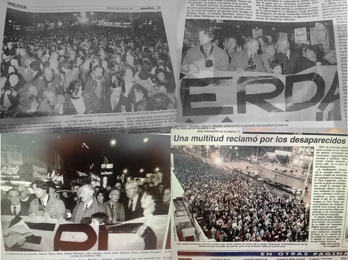 Primera Marcha del Silencio, mayo de 1996.