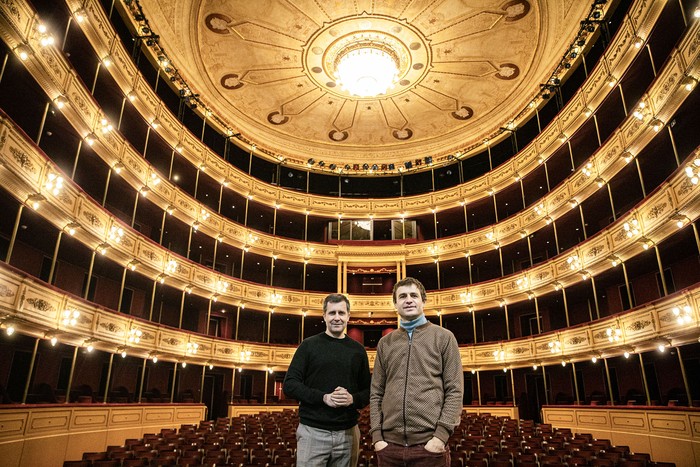 Martín García y Luciano Supervielle. · Foto: Ernesto Ryan