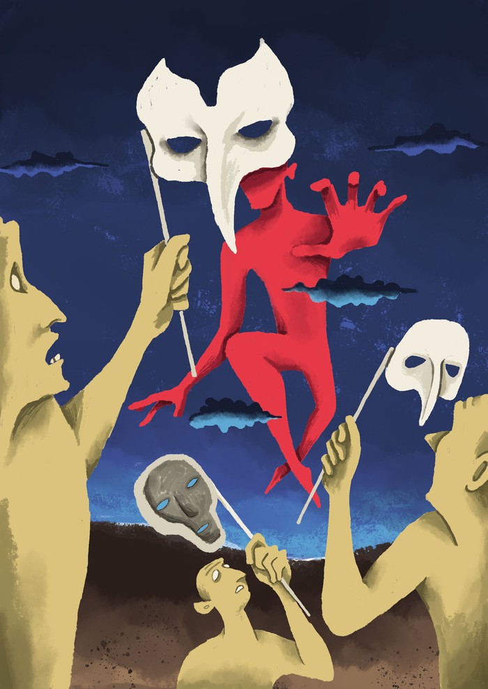 Foto principal del artículo 'Detrás del antifaz' · Ilustración: Matías Pregliasco