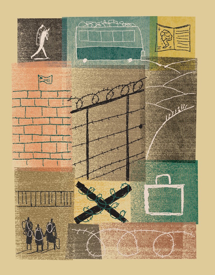 Foto principal del artículo 'La ruta de la sed' · Ilustración: Matías Acosta