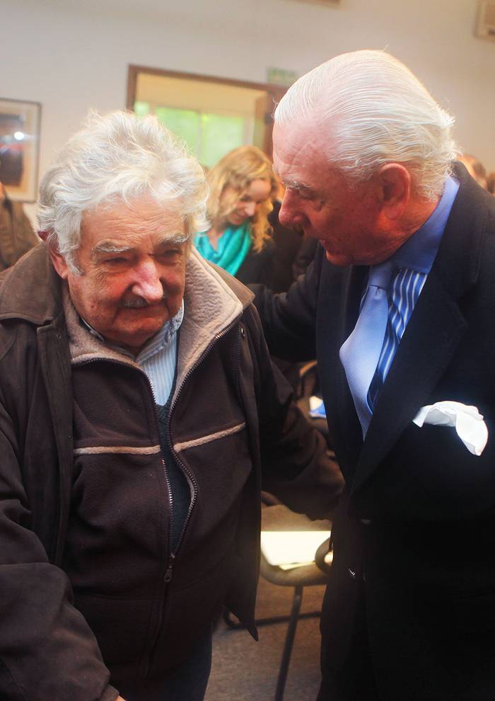 José Mujica y Alberto Volonté, durante las Segundas Jornadas Internacionales “Prospectiva de la integración regional en América Latina” (archivo, setiembre de 2012). · Foto: Iván Franco