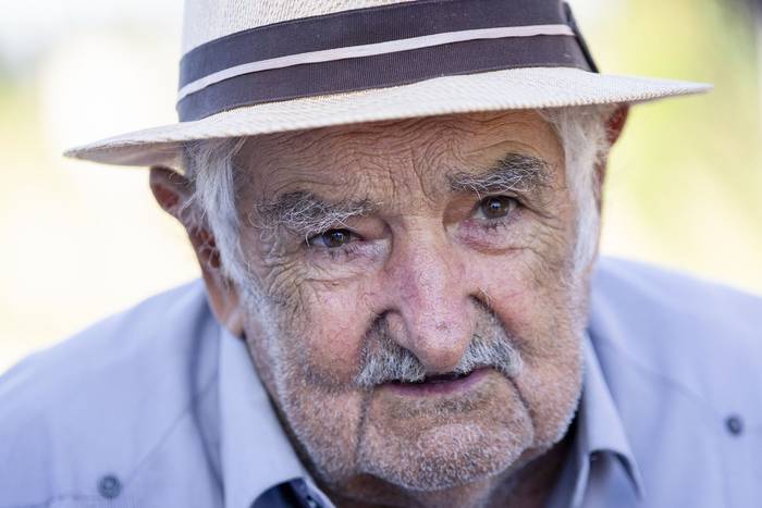 José Mujica en su chacra de Rincón del Cerro (archivo, enero de 2020). · Foto: Mariana Greif