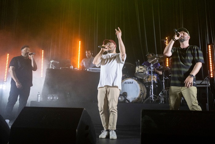 La Teja Pride, durante un show en la Trastienda Club de Montevideo (archivo, octubre de 2022). · Foto: Pablo Vignali / adhocFOTOS