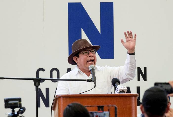 Miguel Mora, precandidato a la presidencia de Nicaragua, quinto aspirante a la Presidencia por la oposición en ser encarcelado en Nicaragua (archivo, mayo de 2021). Foto: Jorge Torres, EFE