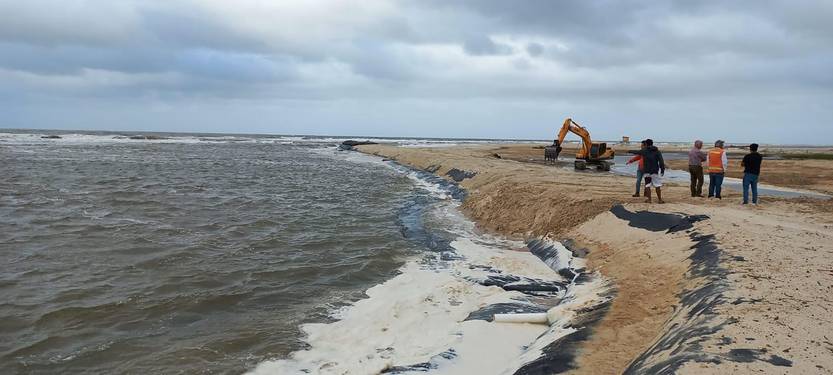 Obras en desembocadura