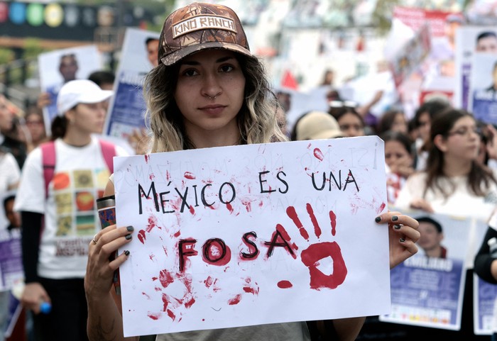 Manifestación en el Día Internacional de los Desaparecidos, el 30 de agosto, en Guadalajara, estado de Jalisco. · Foto: Ulises Ruiz, AFP