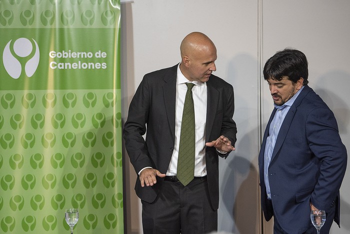 Francisco Legnani y Pedro Irigoin, en Canelones (archivo, julio de 2025). · Foto: Gianni Schiaffarino