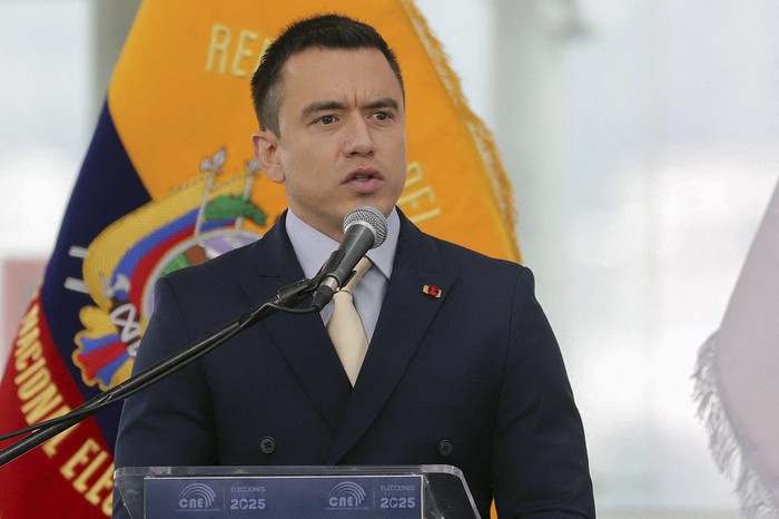 Daniel Noboa. (archivo, mayo de 2025) · Foto: Armando Prado, AFP