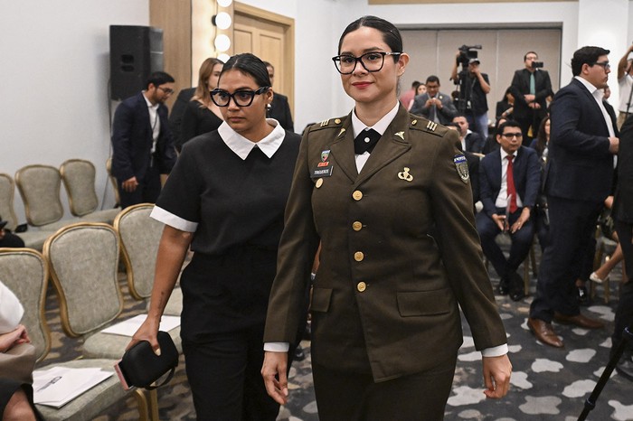 La nueva ministra de Educación de El Salvador, Karla Trigueros. · Foto: Marvin Recinos, AFP