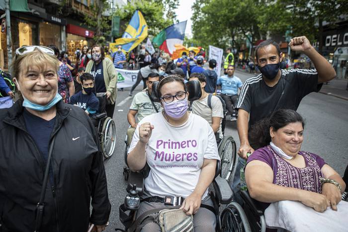 Marcha por los derechos de las personas con discapacidad. · Foto: .
