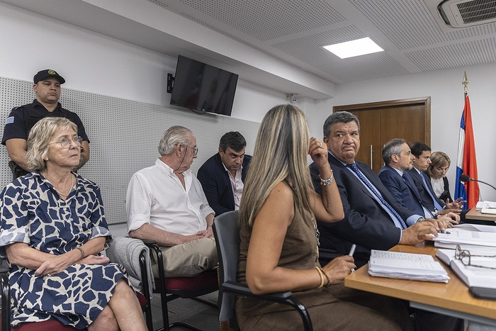 Audiencia judicial por el caso que involucra a Conexión Ganadera, el lunes 17 de febrero. · Foto: Ernesto Ryan