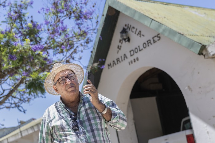 Alfredo Fratti, el 18 de diciembre, en la estancia María Dolores. · Foto: Rodrigo Viera Amaral