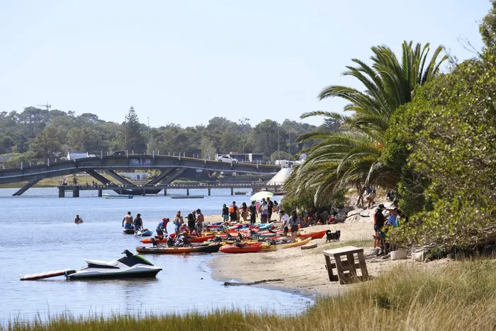Travesía en kayak, el 15 de marzo, por el Arroyo Maldonado. · Foto: Intendencia de Maldonado