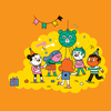 ilustración gigantes piñata