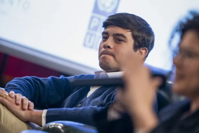 El edil del Partido Nacional, Gonzalo Gómez. (Archivo, julio de 2023) · Foto: Camilo dos Santos