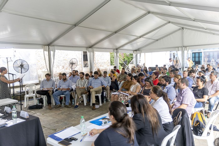 Sesión de la Junta Departamental de Montevideo, el 27 de noviembre, en el Museo de la Memoria. · Foto: Rodrigo Viera Amaral