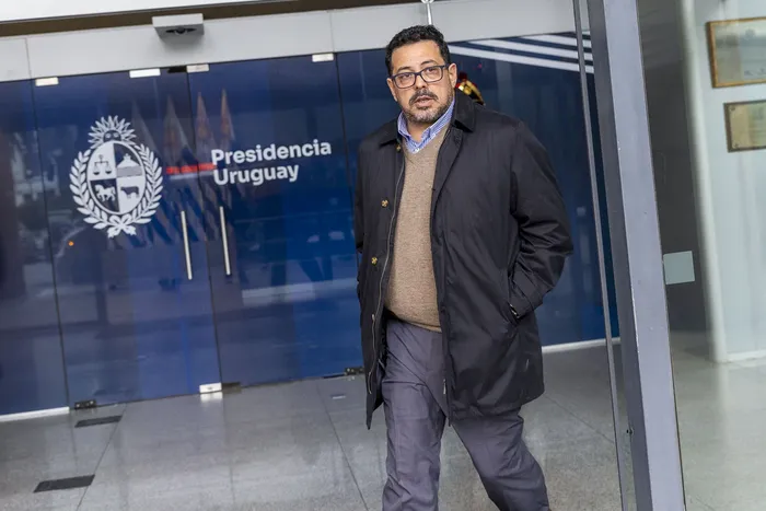 Alejandro Sánchez en Torre Ejecutiva. (Archivo, julio de 2025) · Foto: Rodrigo Viera Amaral