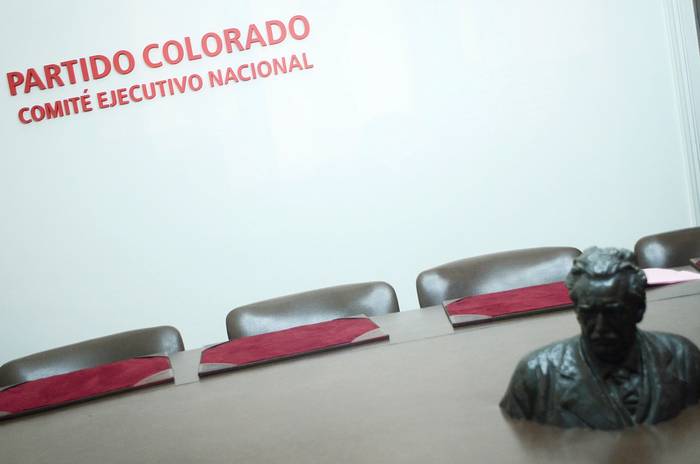 Casa del Partido Colorado (archivo, julio de 2015). · Foto: Pablo Vignali / adhocFOTOS
