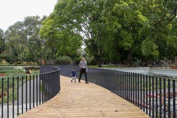 Parque de la Amistad en Villa Dolores (archivo, diciembre de 2023). · Foto: Camilo dos Santos