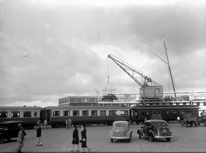Puerto de Montevideo, año 1940. Foto: s/d de autor, Centro de Fotografía de Montevideo