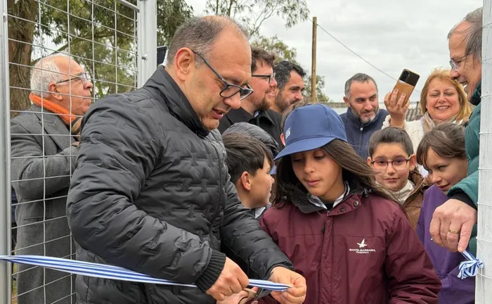 Guillermo Caraballo, durante la inaguración de la conexión al servicio de agua potable en Coronilla de Caraguatá · Foto: Presidencia