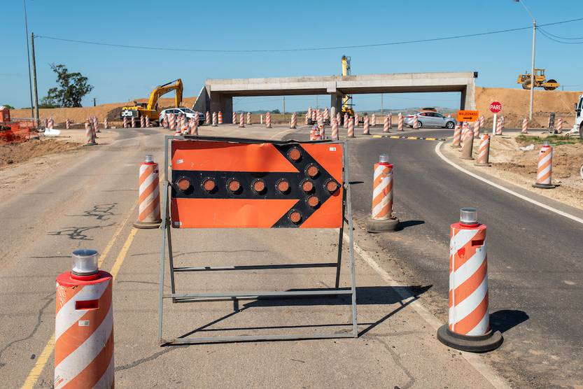 Obras en ruta interbalnearia
