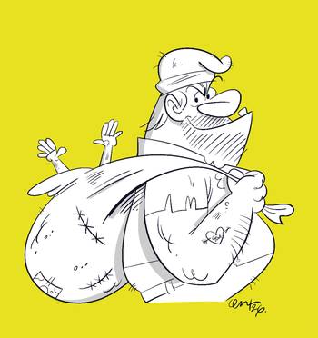 Foto principal del artículo 'Diccionario enciclopédico de mitología uruguaya (quinta entrega)' · Ilustración: Cristian Moreira (MiLoco)