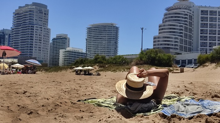 Playa de Punta del Este (archivo, 2021). · Foto: Virginia Martínez  Díaz