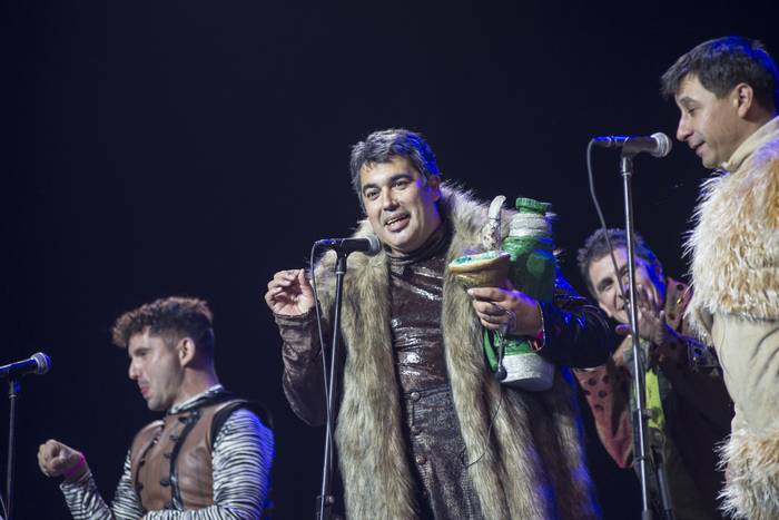 Los Rolin, durante una actuación en el Antel Arena (archivo, enero de 2022). · Foto: Natalia Rovira