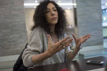 Leila Guerriero (archivo, octubre de 2019). · Foto: Iván Franco