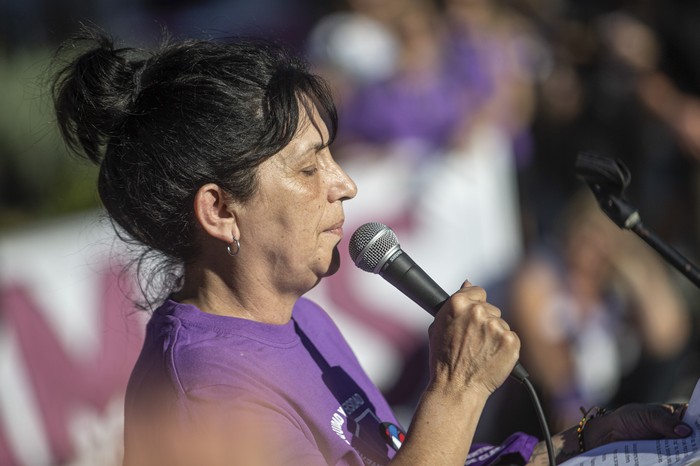 Flor de Liz Feijoo, el 8 de marzo de 2022. · Foto: Ernesto Ryan