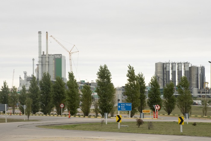 Planta industrial de Montes del Plata, Conchillas, Colonia (archivo, marzo de 2022). · Foto: Ignacio Dotti