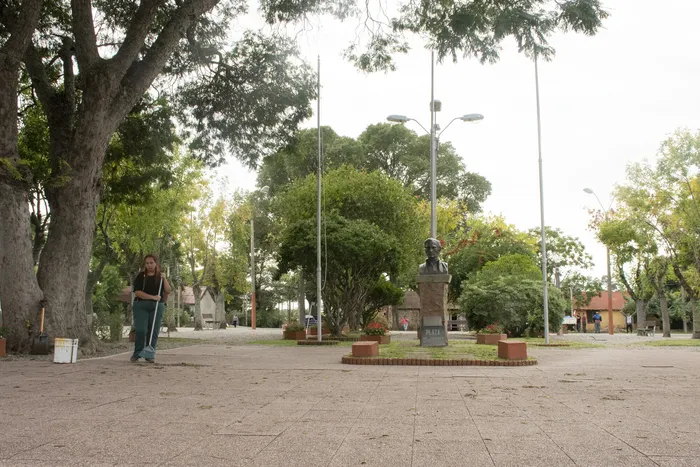 Plaza en Conchillas (archivo). · Foto: Ignacio Dotti