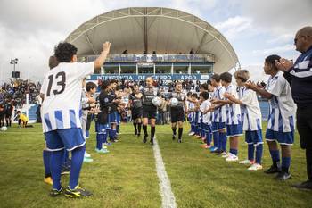 Estadio Ubilla, en Melo (archivo, 2023) · Foto: Ernesto Ryan