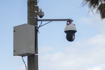 Cámara de videovigilancia (archivo, mayo de 2022). · Foto: Alessandro Maradei