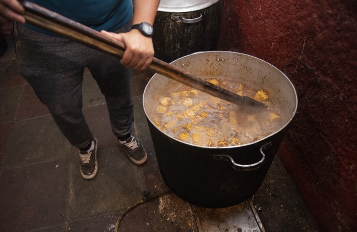 Olla Popular El Tobogán, en el barrio del Cerro, en Montevideo (archivo, mayo de 2022). · Foto: Alessandro Maradei