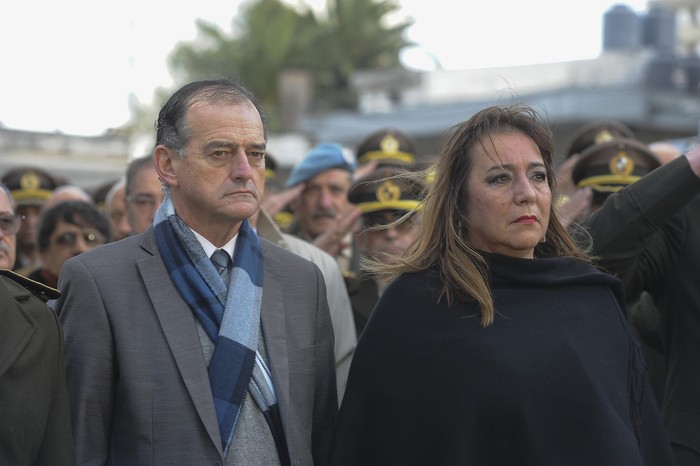 Guido Manini Ríos e Irene Moreira. · Foto: Federico Gutiérrez