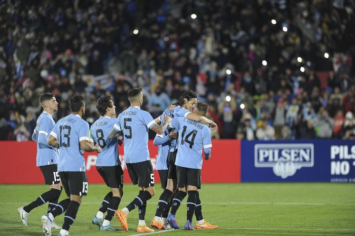Uruguay contra la seleccion de Panama en el estadio Centenario (junio de 2022). · Foto: Federico Gutiérrez