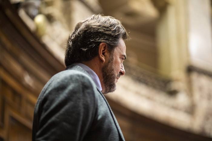 Germán Cardoso, durante una sesión en la Cámara de Diputados (archivo, junio de 2022). · Foto: .