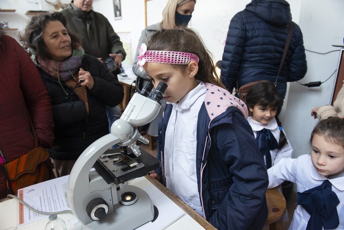 Inauguración del laboratorio Clemente Estable en la Escuela Experimental de Malvín (archivo, junio de 2022). · Foto: Alessandro Maradei