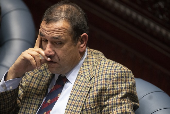 Sebastian da Silva durante una sesión de la Cámara de Senadores (archivo, agosto de 2022). · Foto: .