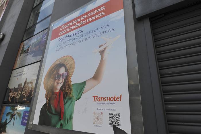Transhotel, en la calle Acevedo Díaz en Montevideo (archivo, agosto de 2022). · Foto: Federico Gutiérrez