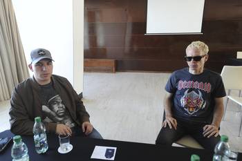 Baltasar Comotto y Gaspar Benegas, de la banda Los Fundamentalistas del Aire Acondicionado (archivo). · Foto: Federico Gutiérrez